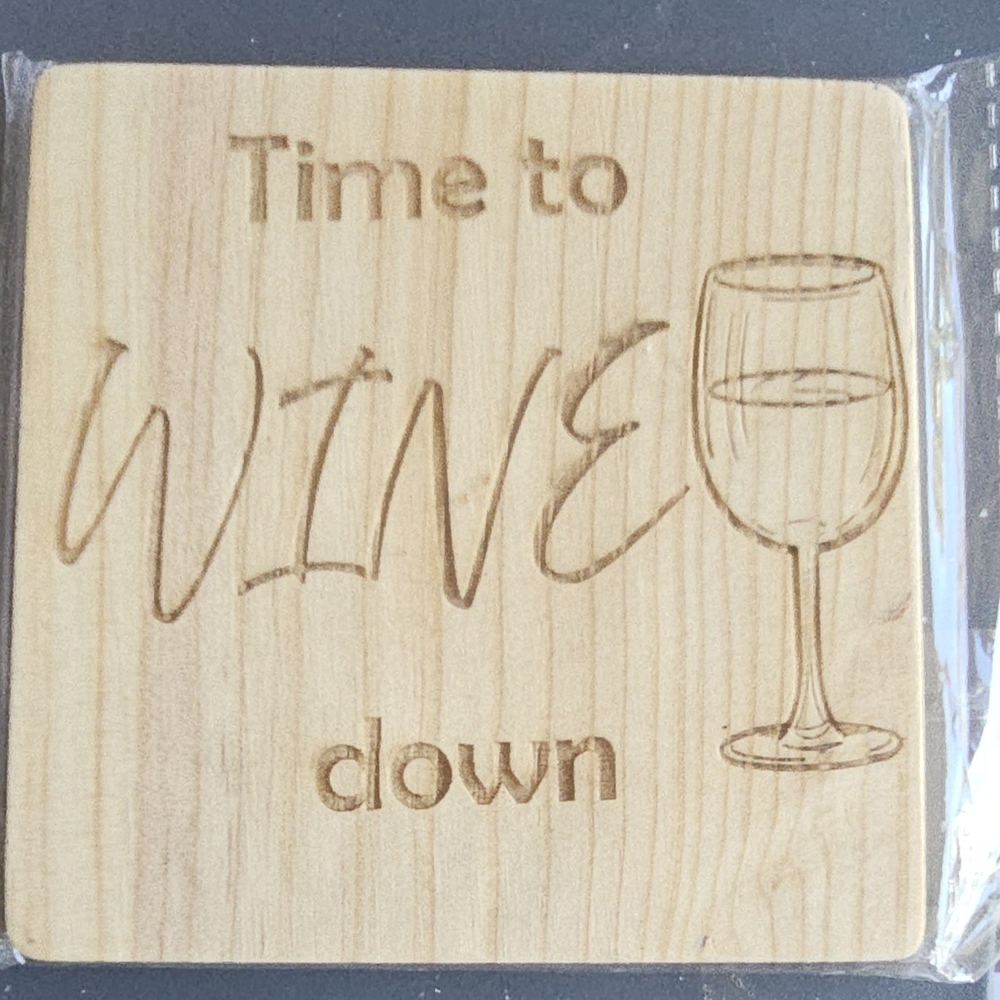 Wooden Wine Coaster